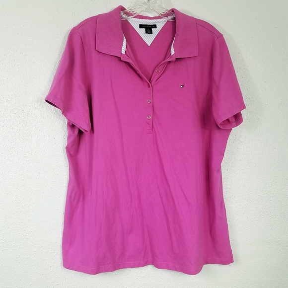 Tommy Hilfiger Tops - Plus Size Tommy Hilfiger Hot Pink Polo Shirt